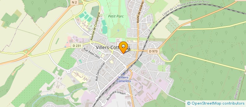 localisation de l'entreprise IMMOCONTACT à VILLERS-COTTERETS