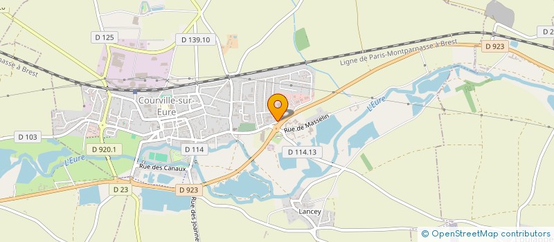 localisation de l'entreprise IMMOCOUCHY à COURVILLE-SUR-EURE