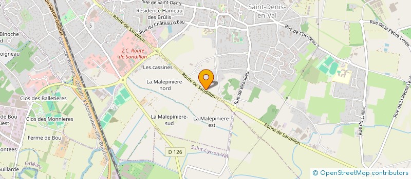 localisation de l'entreprise IMMOCOUSS à SAINT-DENIS-EN-VAL