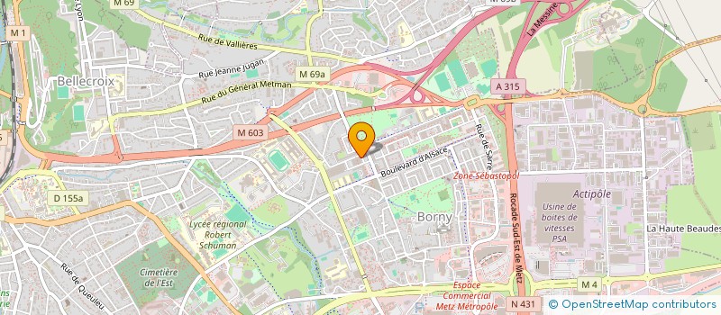 localisation de l'entreprise IMMOCOUTI  METZ