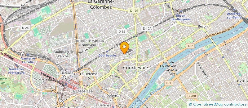 localisation de l'entreprise IMMOCRATOS à COURBEVOIE