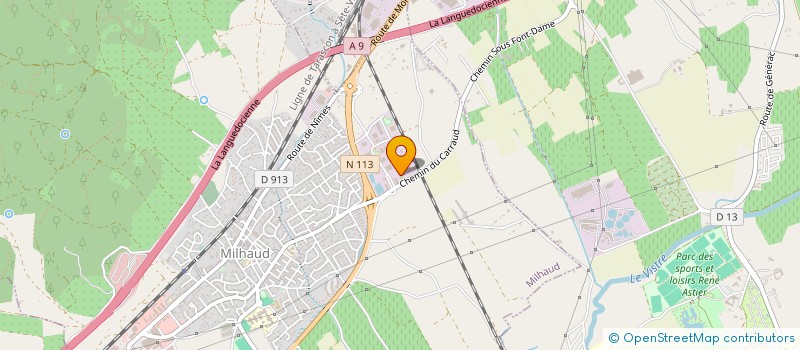 localisation de l'entreprise IMMOCRO  MILHAUD