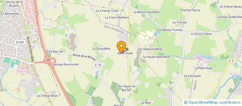 localisation de l'entreprise IMMODA  SAINT-GREGOIRE