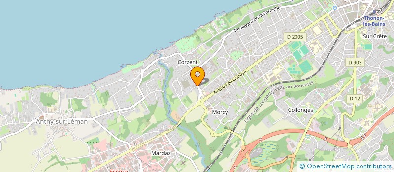 localisation de l'entreprise IMMODAB à THONON-LES-BAINS