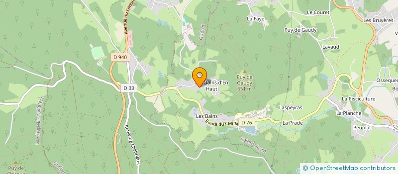 localisation de l'entreprise IMMODAC à SAINTE-FEYRE
