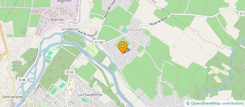 localisation de l'entreprise IMMODECO à BOUTIERS-SAINT-TROJAN