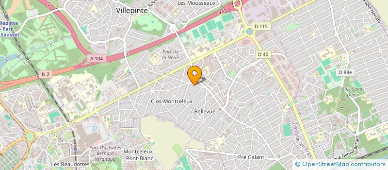localisation de l'entreprise IMMODEEN à VILLEPINTE