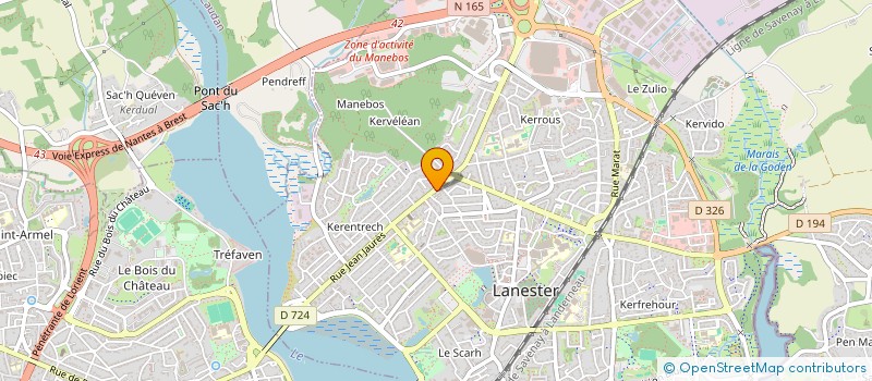 localisation de l'entreprise IMMODEGAULLE  LANESTER