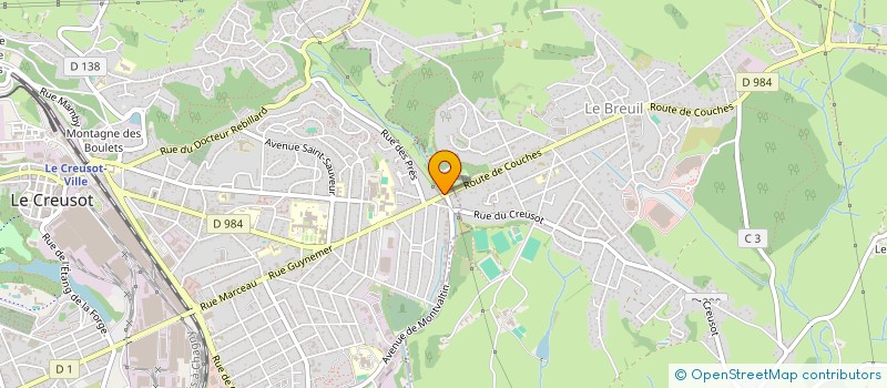 localisation de l'entreprise IMMODENT à LE CREUSOT