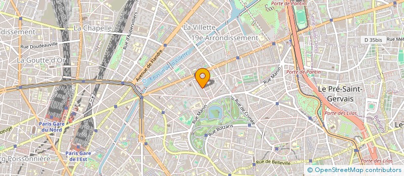 localisation de l'entreprise IMMODERN à PARIS