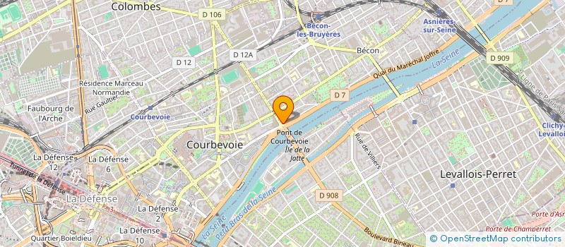localisation de l'entreprise IMMODESIGN AGENCEMENT à COURBEVOIE
