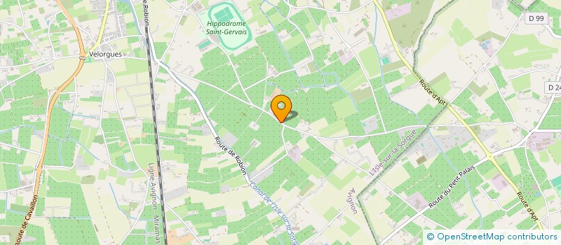 localisation de l'entreprise IMMODEV  L'ISLE-SUR-LA-SORGUE