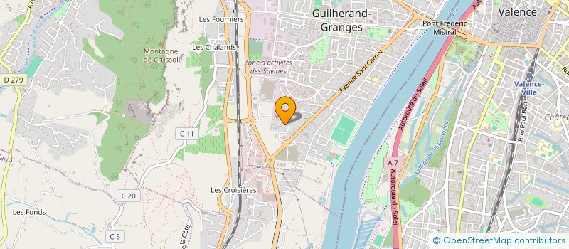 localisation de l'entreprise IMMODEV  GUILHERAND-GRANGES