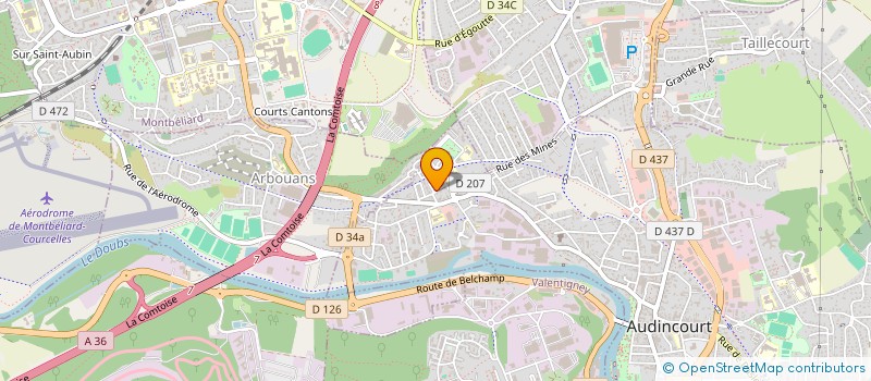 localisation de l'entreprise IMMODIN  AUDINCOURT