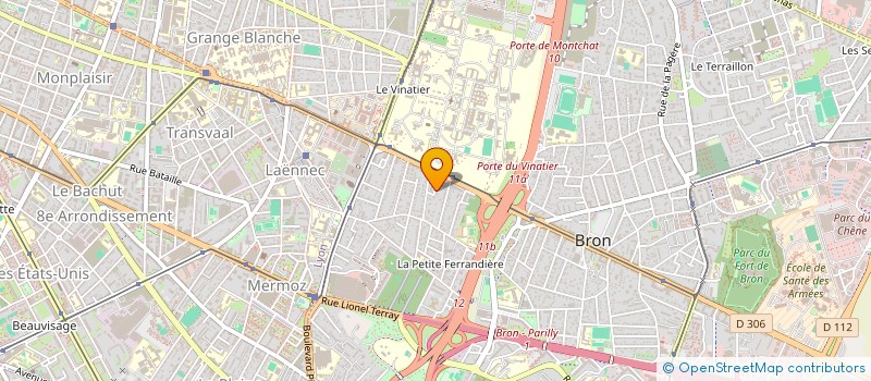 localisation de l'entreprise IMMODIS  BRON