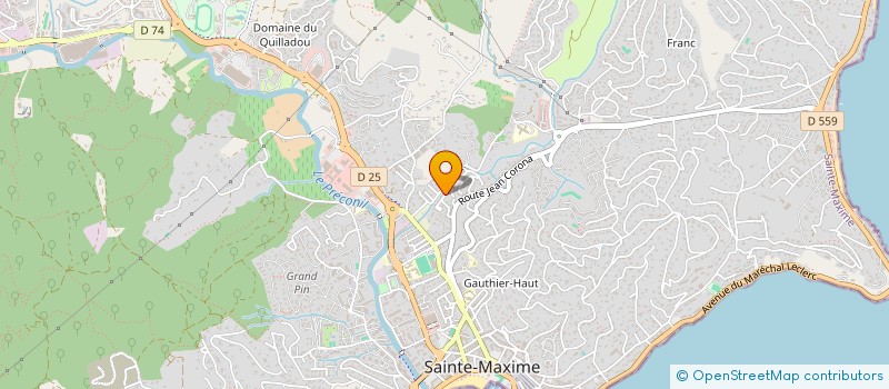 localisation de l'entreprise IMMODREAM à SAINTE-MAXIME