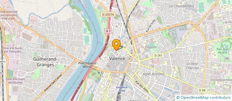 localisation de l'entreprise IMMODROME à VALENCE
