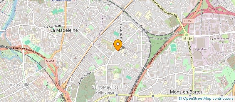 localisation de l'entreprise IMMODUBOIS à LILLE