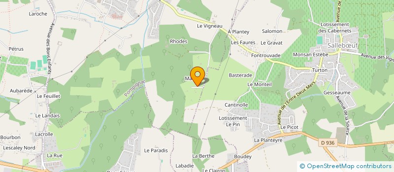 localisation de l'entreprise IMMODUNE  POMPIGNAC