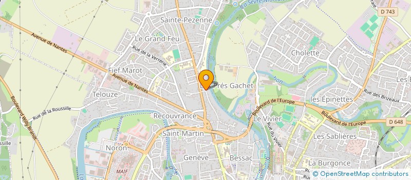 localisation de l'entreprise IMMODURABLE  NIORT