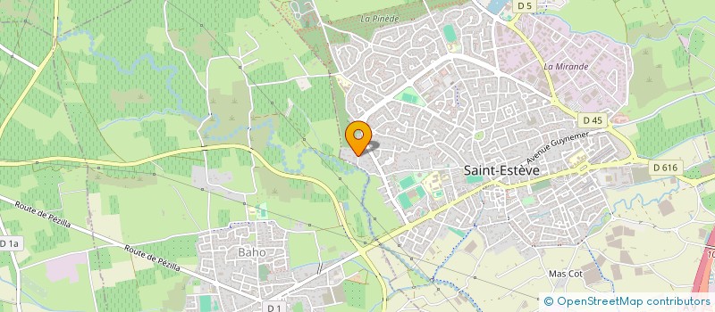 localisation de l'entreprise IMMODYM  SAINT-ESTEVE