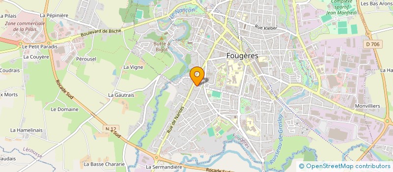 localisation de l'entreprise IMMOELBOUSSARGHINI  FOUGERES