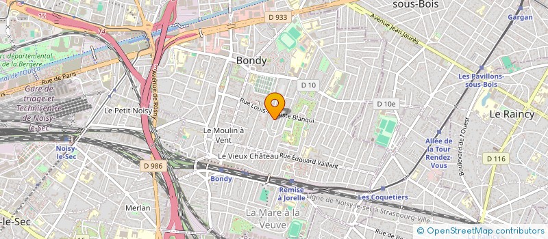 localisation de l'entreprise IMMOFER  BONDY