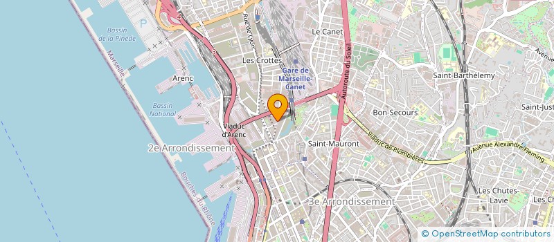 localisation de l'entreprise IMMOFERRET à MARSEILLE
