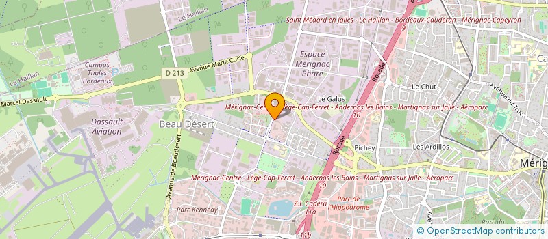 localisation de l'entreprise IMMOFI MARTICOT  MERIGNAC