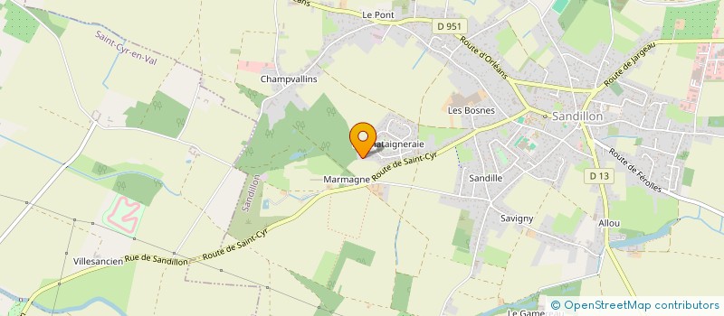 localisation de l'entreprise IMMOFLOW RENOV à SANDILLON