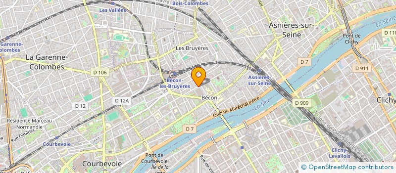 localisation de l'entreprise IMMOFRANCE KM CONSTRUCTIONS à COURBEVOIE