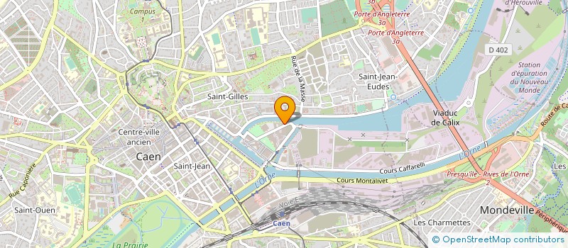 localisation de l'entreprise IMMOFROID 38  CAEN
