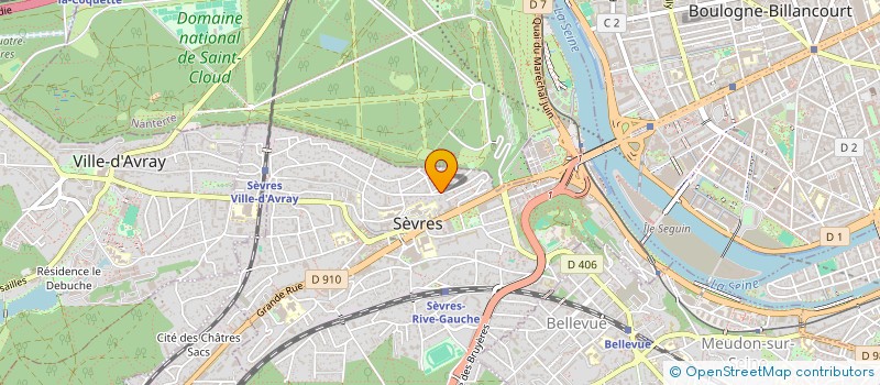 localisation de l'entreprise IMMOFUN à SEVRES