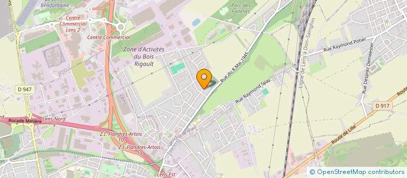 localisation de l'entreprise IMMOG  VENDIN LE VIEIL