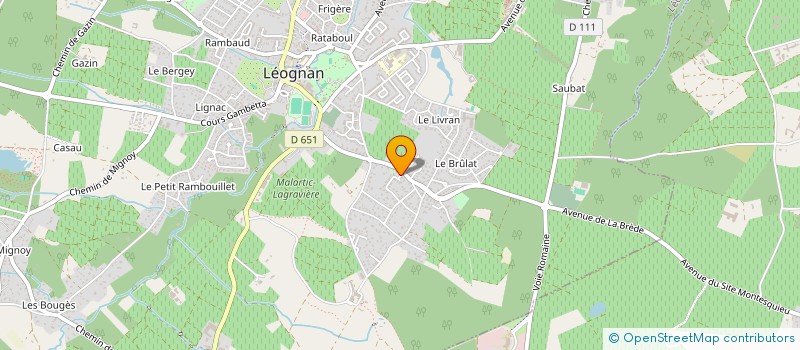 localisation de l'entreprise IMMOGAIA  LEOGNAN