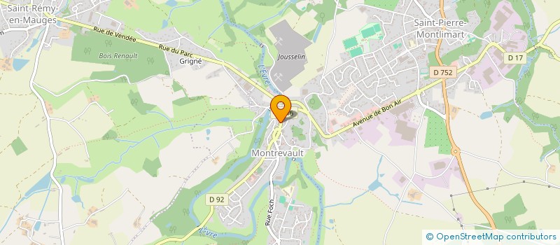 localisation de l'entreprise IMMOGAZ OUEST  MAUGES-SUR-LOIRE