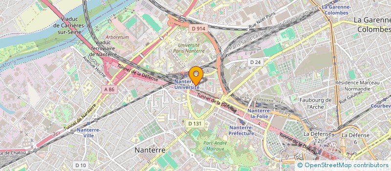 localisation de l'entreprise IMMOGEST  NANTERRE