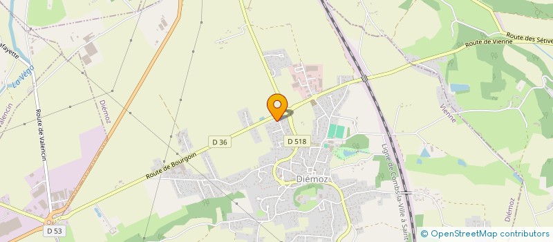 localisation de l'entreprise IMMOGOLD  DIEMOZ