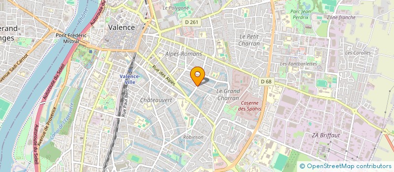 localisation de l'entreprise IMMOGREEN à VALENCE