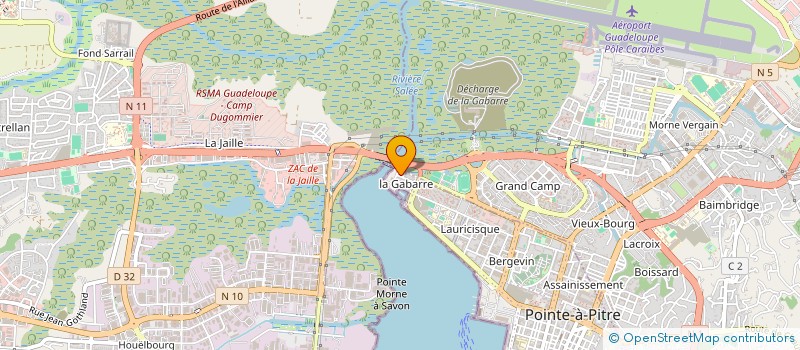 localisation de l'entreprise IMMOGWAD à POINTE-A-PITRE
