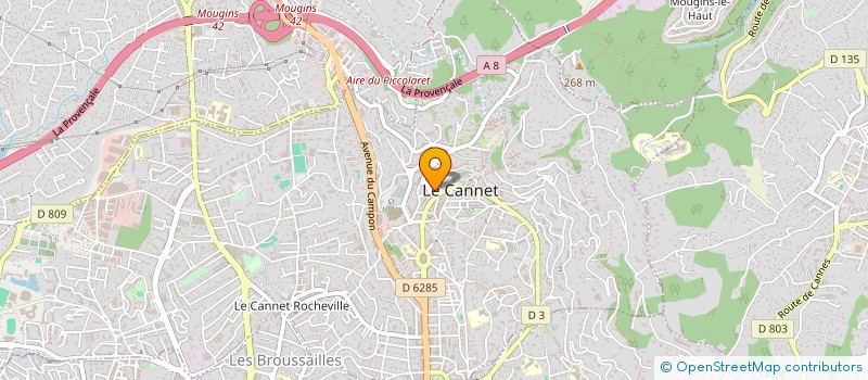 localisation de l'entreprise IMMOHTEP à LE CANNET