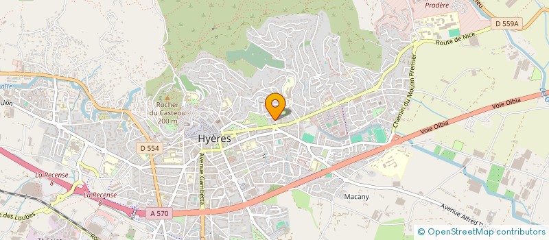 localisation de l'entreprise IMMOHYERES à HYERES