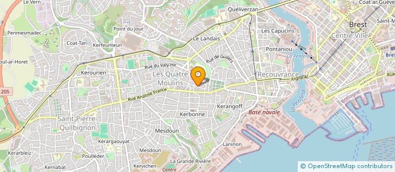 localisation de l'entreprise IMMOJAN à BREST