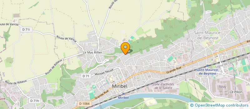 localisation de l'entreprise IMMOJAZET à MIRIBEL