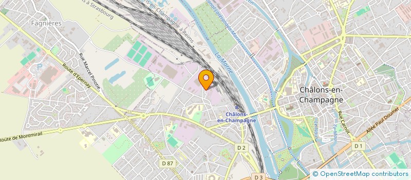 localisation de l'entreprise IMMOJET  CHALONS-EN-CHAMPAGNE