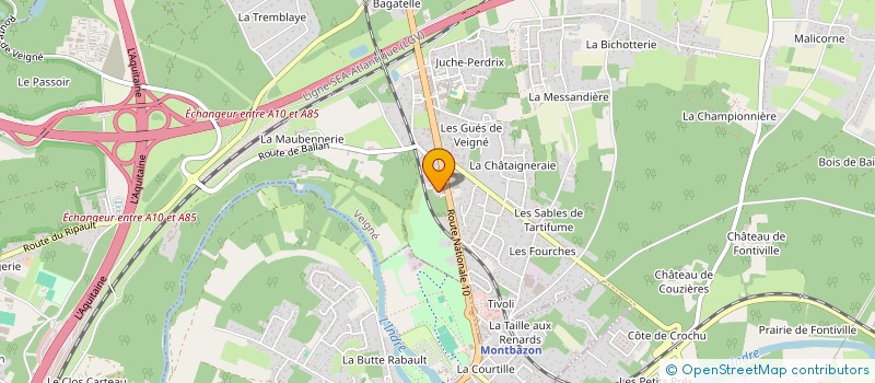 localisation de l'entreprise IMMOJO à VEIGNE