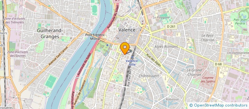 localisation de l'entreprise IMMOJURIS  VALENCE