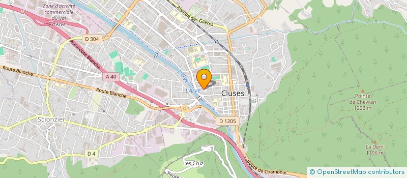 localisation de l'entreprise IMMOKA  CLUSES