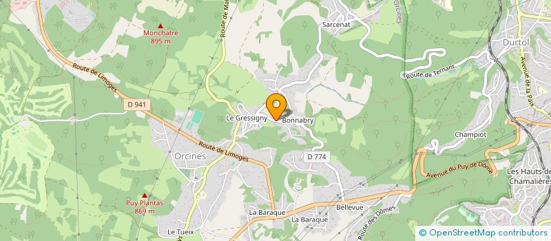 localisation de l'entreprise IMMOKONCEPT à ORCINES