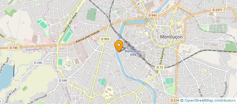localisation de l'entreprise IMMOLA à MONTLUCON